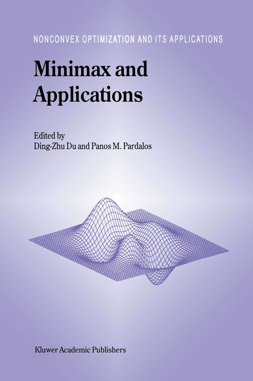 Produktbild: Minimax and Applications