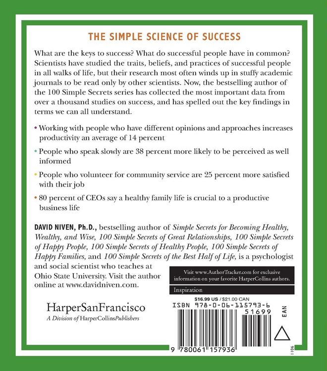 Produktbild: The 100 Simple Secrets of Successful People