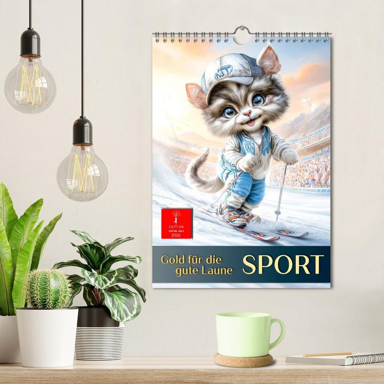 Produktbild: Sport, Gold f&uuml;r die gute Laune (Wandkalender 2026 DIN A4 hoch), CALVENDO Monatskalender