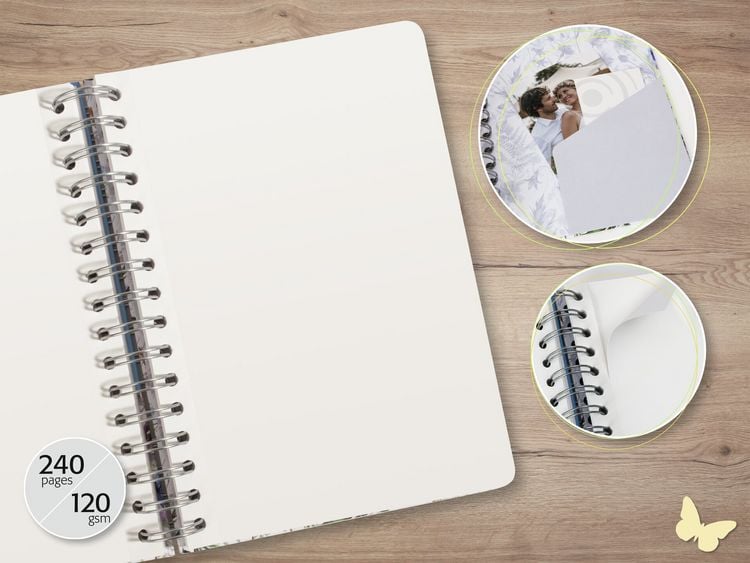 Produktbild: SIGEL JN656 Spiral-Notizbuch Jolie, Eucalyptus Day, ca. A5, blanko