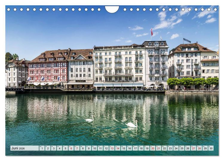 Produktbild: LUZERN Idyllische Impressionen (Wandkalender 2026 DIN A4 quer), CALVENDO Monatskalender
