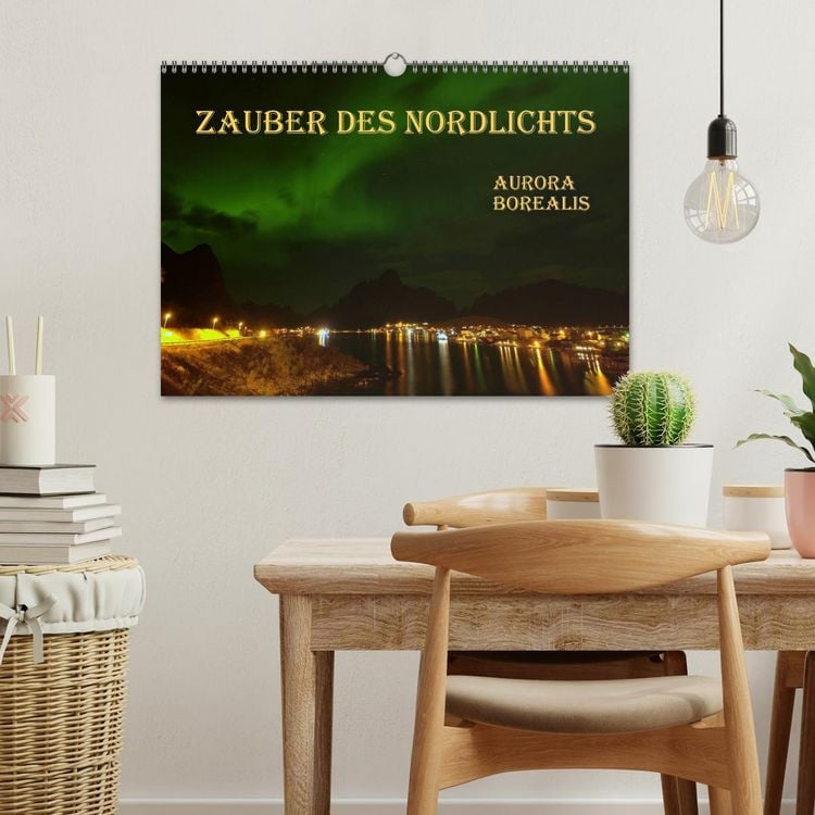Produktbild: Zauber des Nordlichts - Aurora borealis (Wandkalender 2026 DIN A3 quer), CALVENDO Monatskalender