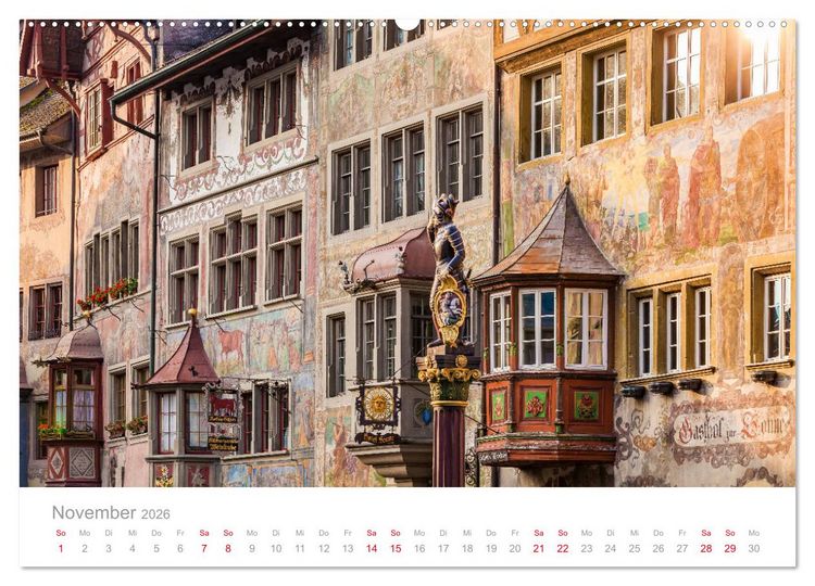 Produktbild: BODENSEE Drei L&auml;nder - ein See (Wandkalender 2026 DIN A2 quer), CALVENDO Monatskalender