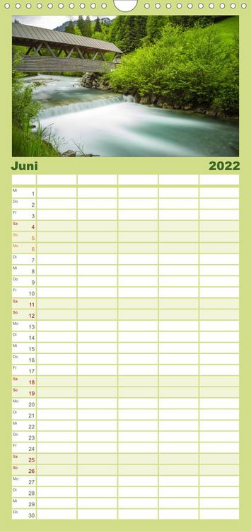 Produktbild: Familienplaner Rund um Oberstdorf (Wandkalender 2022 , 21 cm x 45 cm, hoch)
