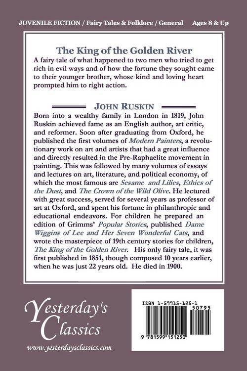 Produktbild: The King of the Golden River (Yesterday's Classics)