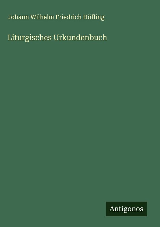 Produktbild: Liturgisches Urkundenbuch