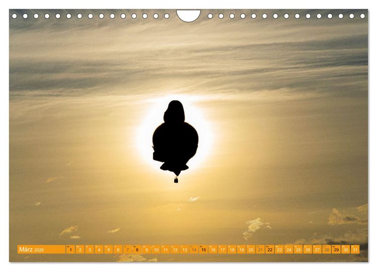 Produktbild: Hei&szlig;luftballone - Bunte Riesen im Norden (Wandkalender 2026 DIN A4 quer), CALVENDO Monatskalender