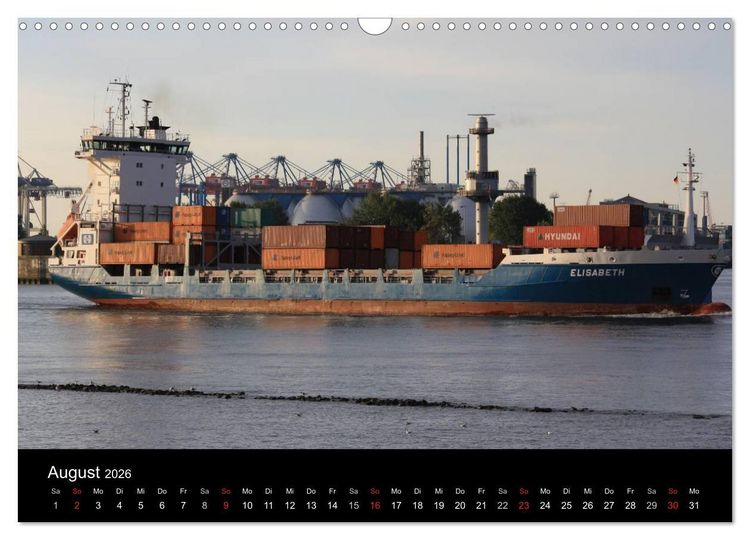 Produktbild: Schiffe im Hamburger Hafen (Wandkalender 2026 DIN A3 quer), CALVENDO Monatskalender