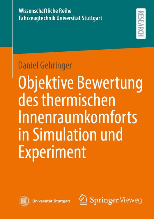Produktbild: Objektive Bewertung des thermischen Innenraumkomforts in Simulation und Experiment
