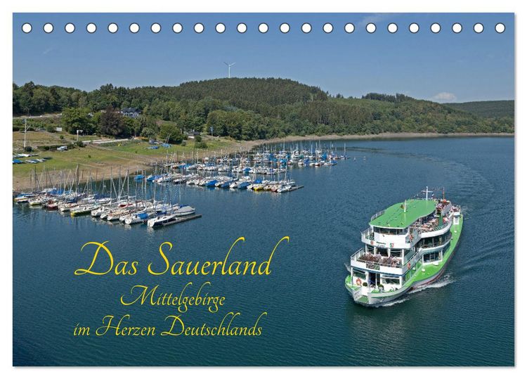 Produktbild: Das Sauerland - Mittelgebirge im Herzen Deutschlands (Tischkalender 2026 DIN A5 quer), CALVENDO Monatskalender