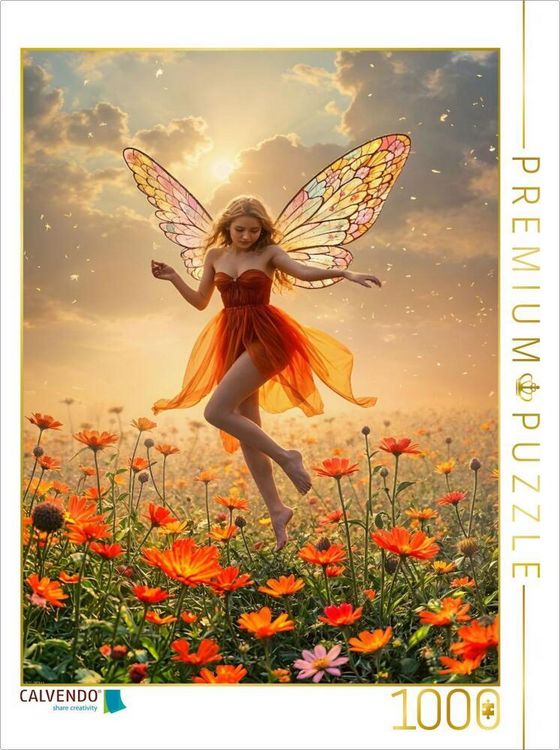 Produktbild: CALVENDO Puzzle Die Bl&uuml;tenfee des Mai - Magie zum Zusammensetzen | 1000 Teile Lege-Gr&ouml;&szlig;e 64x48cm Foto-Puzzle f&uuml;r gl&uuml;ckliche Stunden