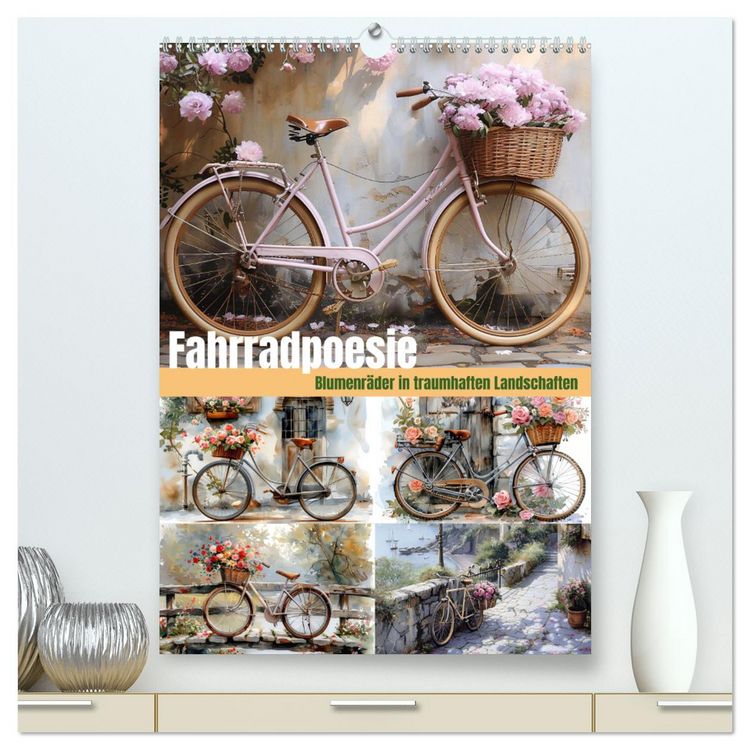 Produktbild: Fahrradpoesie (hochwertiger Premium Wandkalender 2026 DIN A2 hoch), Kunstdruck in Hochglanz