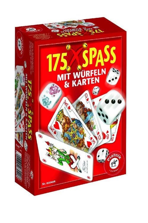 Produktbild: 175 x Spa&szlig; mit W&uuml;rfeln + Karten