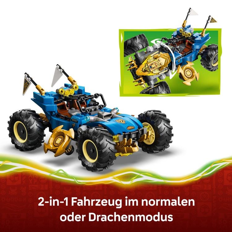 Produktbild: LEGO NINJAGO 71856 Jays Transformationsflitzer, Spielzeug ab 8 Jahren