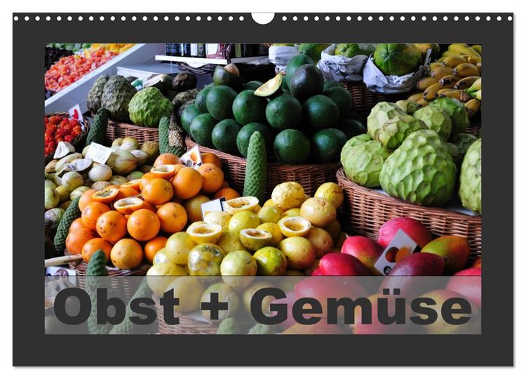 Produktbild: Obst + Gem&uuml;se (Wandkalender 2026 DIN A3 quer), CALVENDO Monatskalender