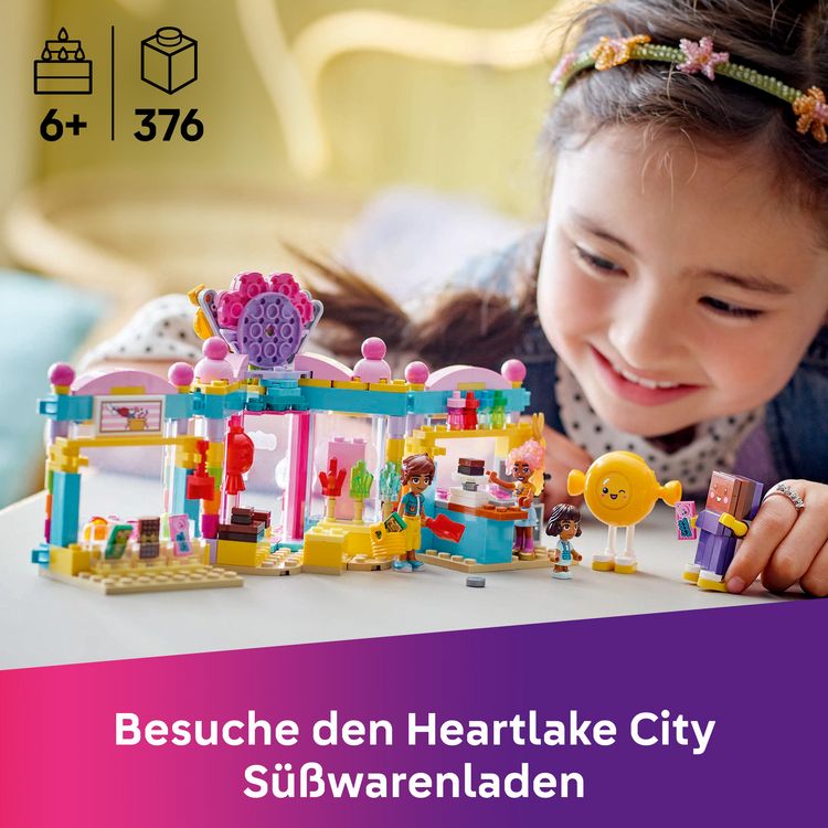 Produktbild: LEGO Friends 42649 Heartlake City S&uuml;&szlig;warenladen, Spielzeug mit Figuren