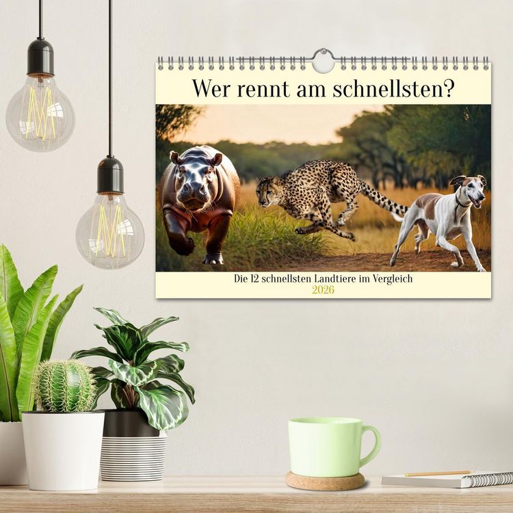 Produktbild: Wer rennt am schnellsten? (Wandkalender 2026 DIN A4 quer), CALVENDO Monatskalender