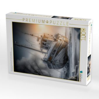 Produktbild: CALVENDO Puzzle Das Fischerboot beugt sich dem Winter und der frostigen K&uuml;ste | 1000 Teile Lege-Gr&ouml;&szlig;e 64x48cm Foto-Puzzle f&uuml;r gl&uuml;ckliche Stunden