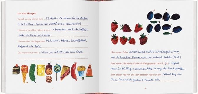 Produktbild: Die kleine Raupe Nimmersatt - Mein Babyalbum - Rot