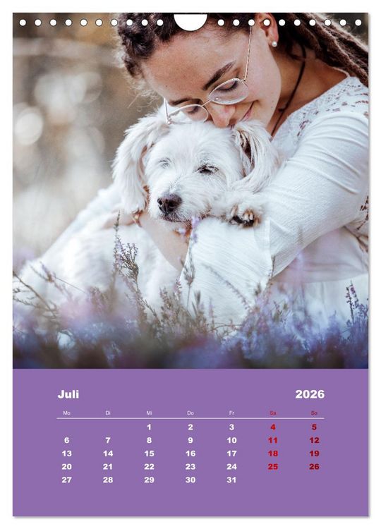 Produktbild: Du und ich - Dreamteamfotografie - Mensch und Hund (Wandkalender 2026 DIN A4 hoch), CALVENDO Monatskalender
