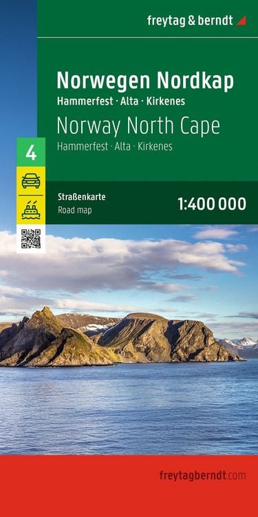 Produktbild: Freytag & berndt Stra&szlig;enkarte Norwegen Nordkap, Hammerfest - Alta - Kirkenes 1:400.000