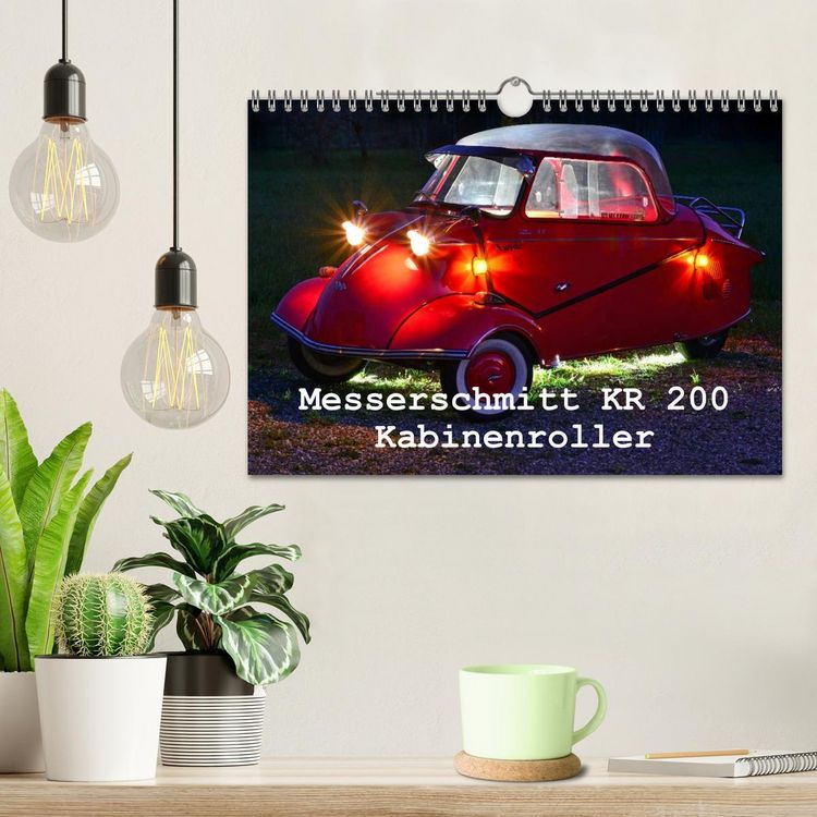 Produktbild: Messerschmitt KR 200 Kabinenroller (Wandkalender 2026 DIN A4 quer), CALVENDO Monatskalender