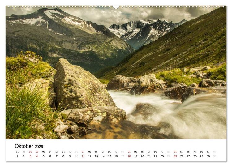 Produktbild: Bergpixel "kreuz und quer durch die Alpen" (Wandkalender 2026 DIN A2 quer), CALVENDO Monatskalender