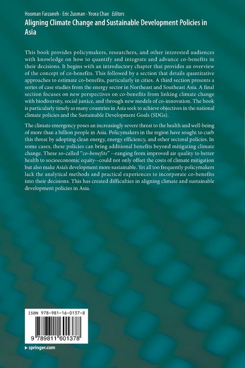 Produktbild: Aligning Climate Change and Sustainable Development Policies in Asia
