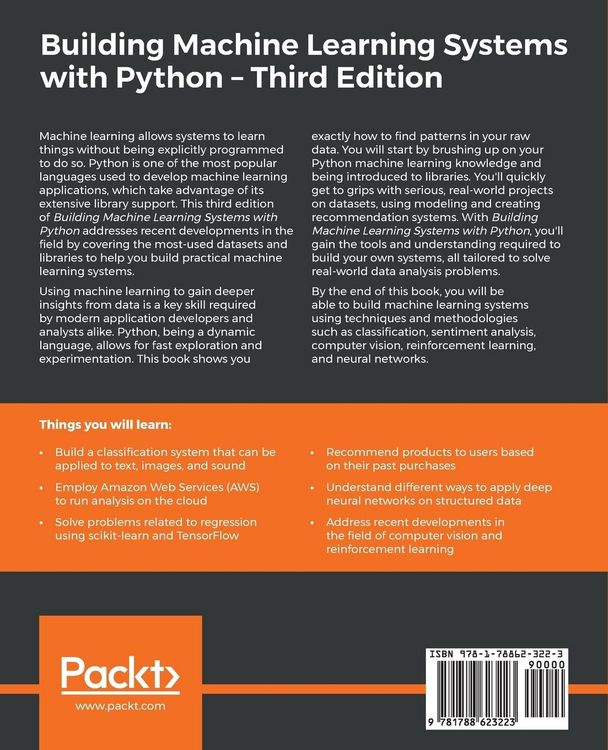 Produktbild: Building Machine Learning Systems with Python - Third Edition