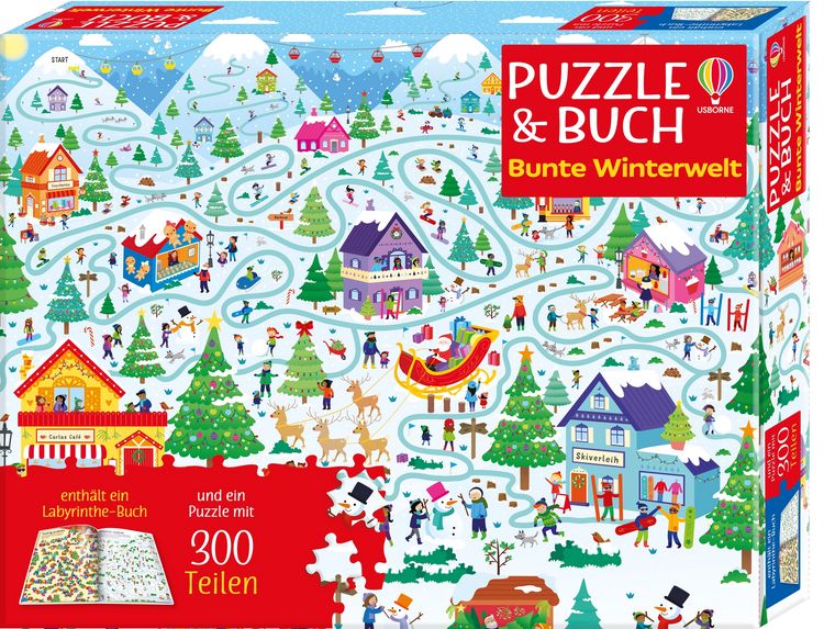 Bild vom Artikel Puzzle & Buch: Bunte Winterwelt vom Autor Kate Nolan