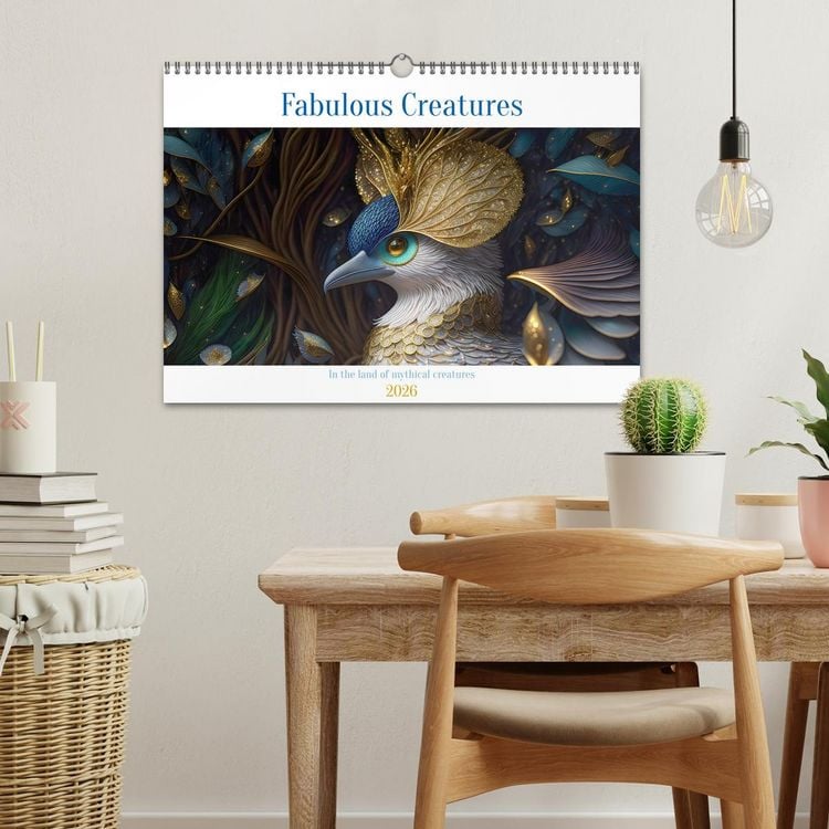 Produktbild: Fabulous creatures - In the land of mythical creatures (Wall Calendar 2026 DIN A3 landscape), CALVENDO 12 Month Wall Calendar