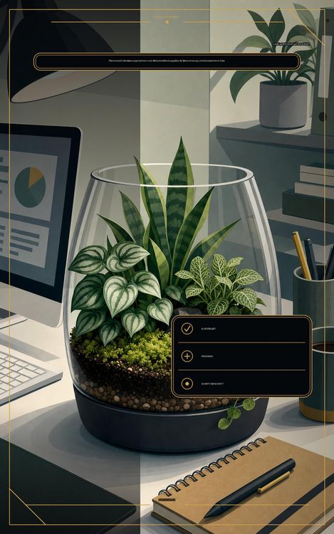 Produktbild: Low-Light-Terrarien am Schreibtisch