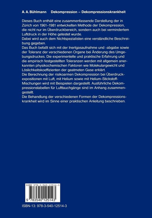 Produktbild: Dekompression &mdash; Dekompressionskrankheit