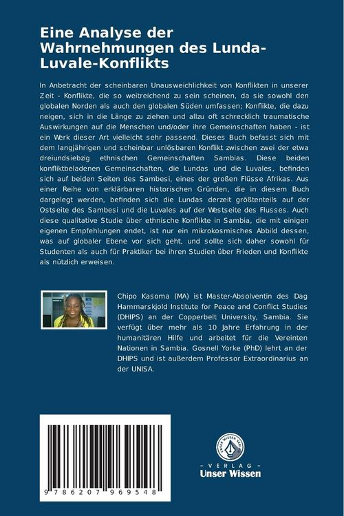 Produktbild: Eine Analyse der Wahrnehmungen des Lunda-Luvale-Konflikts
