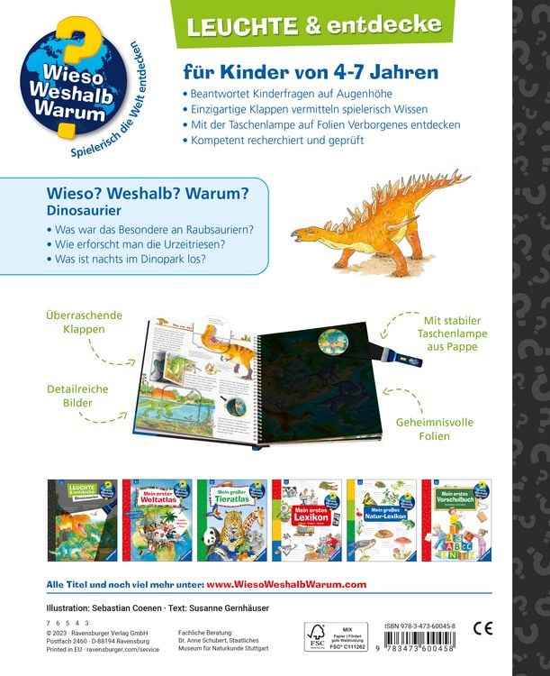 Produktbild: Wieso? Weshalb? Warum? Leuchte und entdecke - Dinosaurier