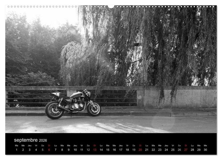 Produktbild: Une moto de caract&egrave;re (Calendrier mural 2026 DIN A2 vertical) calendrier de bureau