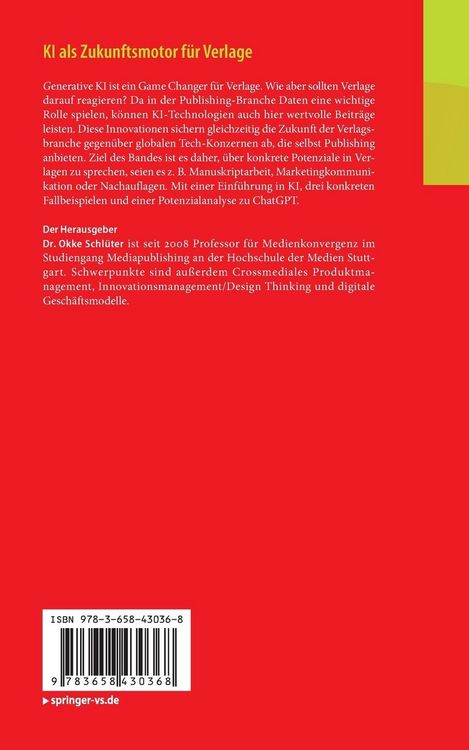 Produktbild: KI als Zukunftsmotor f&uuml;r Verlage