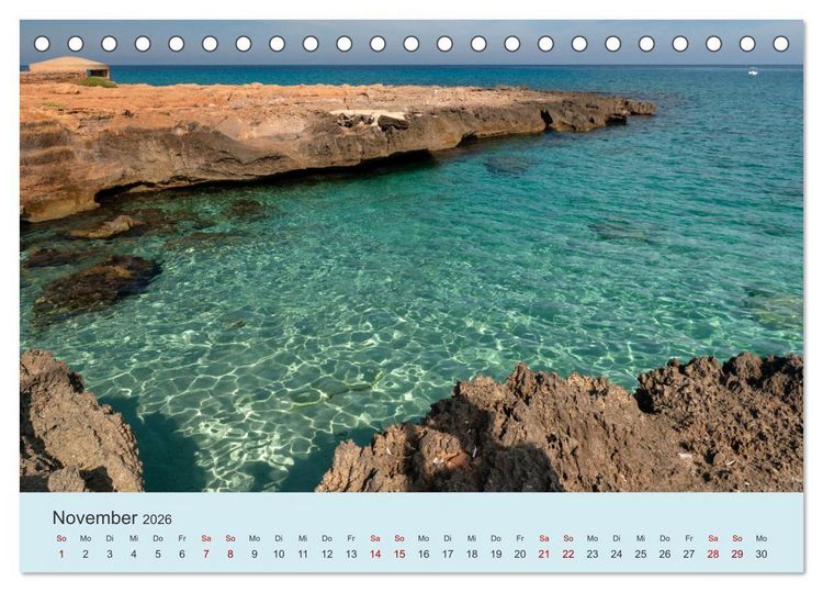 Produktbild: Sizilien &ndash; Die Insel, auf der es keinen Winter gibt (Tischkalender 2026 DIN A5 quer), CALVENDO Monatskalender