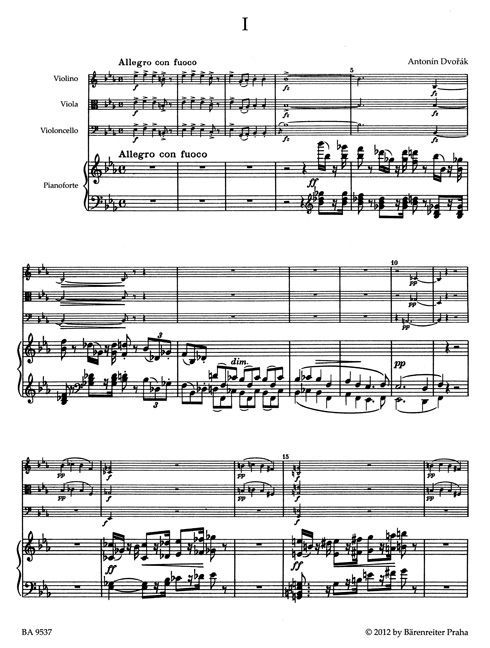 Produktbild: Klavierquartett Es-Dur op. 87 (Klav&iacute;rn&iacute; kvartet Es dur op. 87)