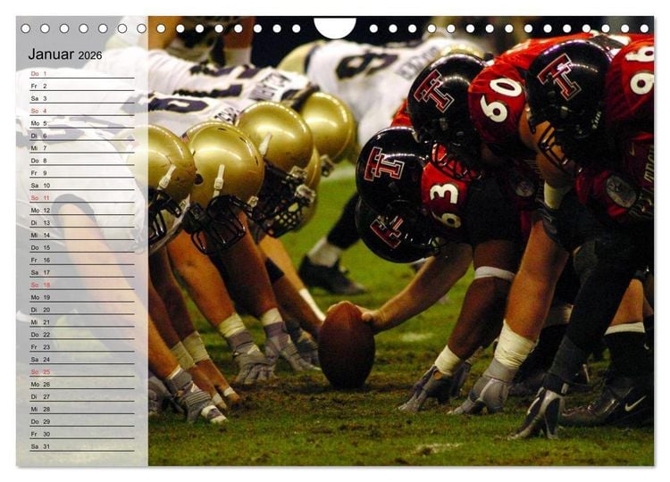 Produktbild: Sport. American Football (Wandkalender 2026 DIN A4 quer), CALVENDO Monatskalender