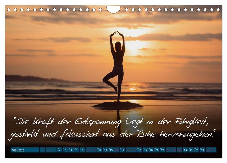 Produktbild: Motivation in Bewegung - Ein Jahr voller sportlicher Energie (Wandkalender 2026 DIN A4 quer), CALVENDO Monatskalender