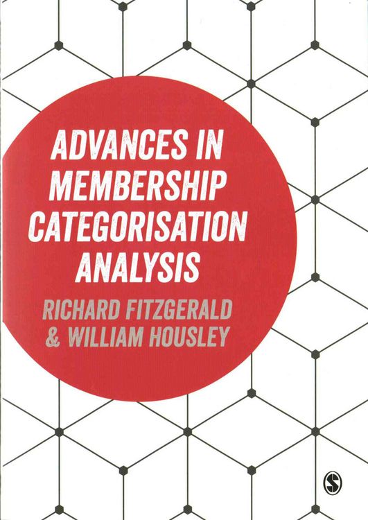 Produktbild: Advances in Membership Categorisation Analysis