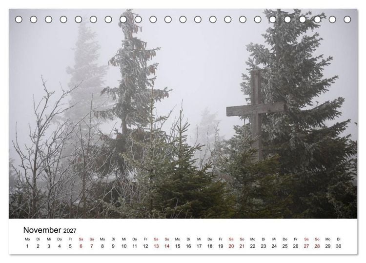 Produktbild: Gipfelkreuze im B&ouml;hmerwald (Tischkalender 2027 DIN A5 quer), CALVENDO Monatskalender