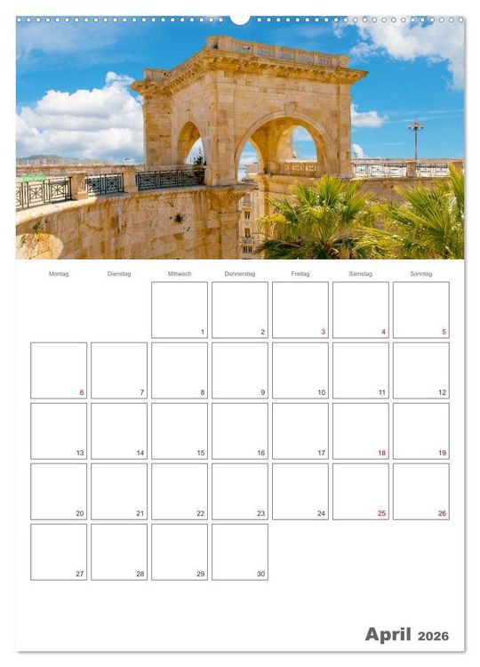 Produktbild: Cagliari - Urlaubsplaner (Wandkalender 2026 DIN A2 hoch), CALVENDO Monatskalender