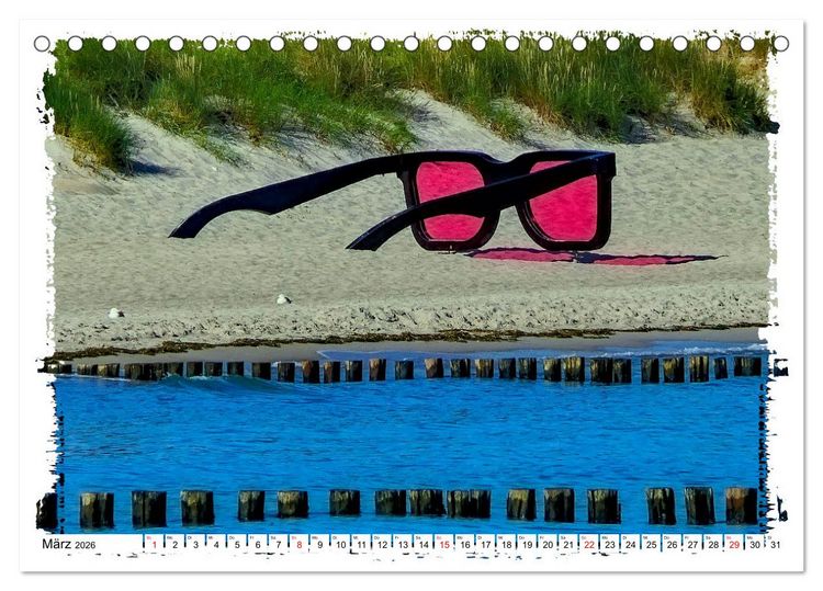 Produktbild: Zingst Sehnsucht nach Meer (Tischkalender 2026 DIN A5 quer), CALVENDO Monatskalender