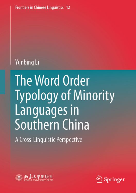 Produktbild: The Word Order Typology of Minority Languages in Southern China