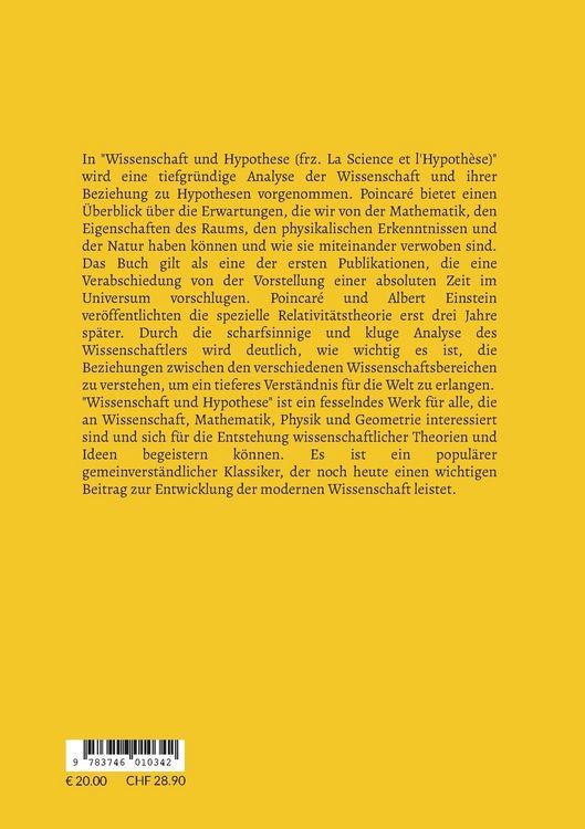 Produktbild: Wissenschaft und Hypothese