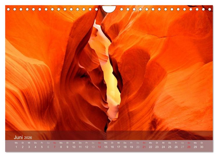 Produktbild: Der Antelope Canyon (Wandkalender 2026 DIN A4 quer), CALVENDO Monatskalender