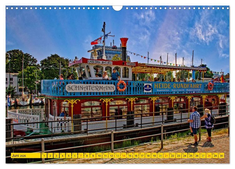 Produktbild: Seebad Warnem&uuml;nde - Sehnsuchtsort an der Ostsee (Wandkalender 2026 DIN A3 quer), CALVENDO Monatskalender