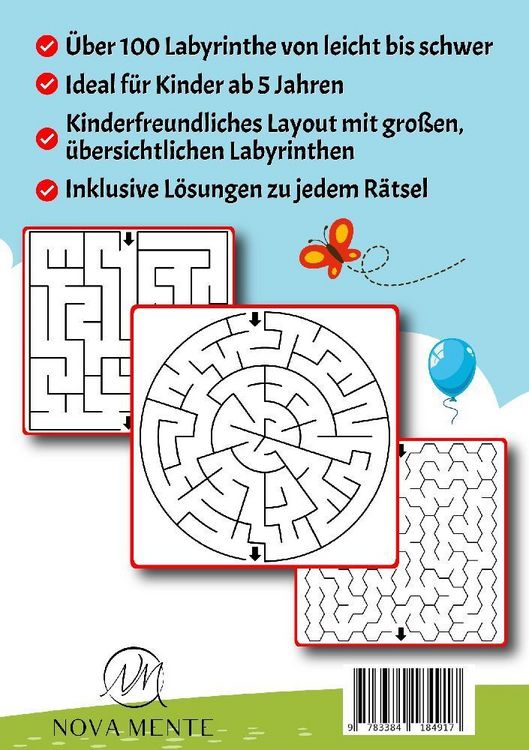 Produktbild: Labyrinthe f&uuml;r Kinder ab 5 Jahren - Band 35